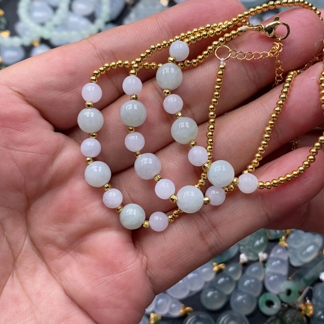 翡翠未镶嵌颈饰多样性发货拍一发一