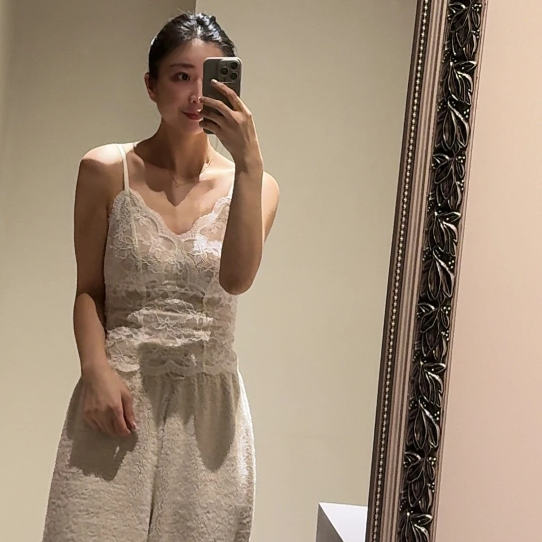 重工蕾丝保暖背心