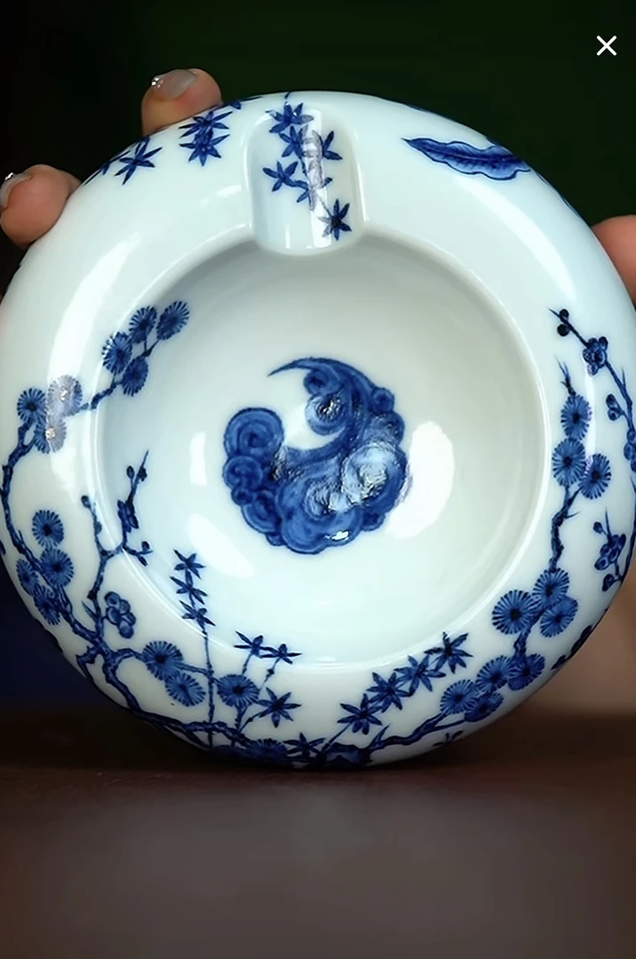 布衣瓷匠松竹梅雪茄缸
