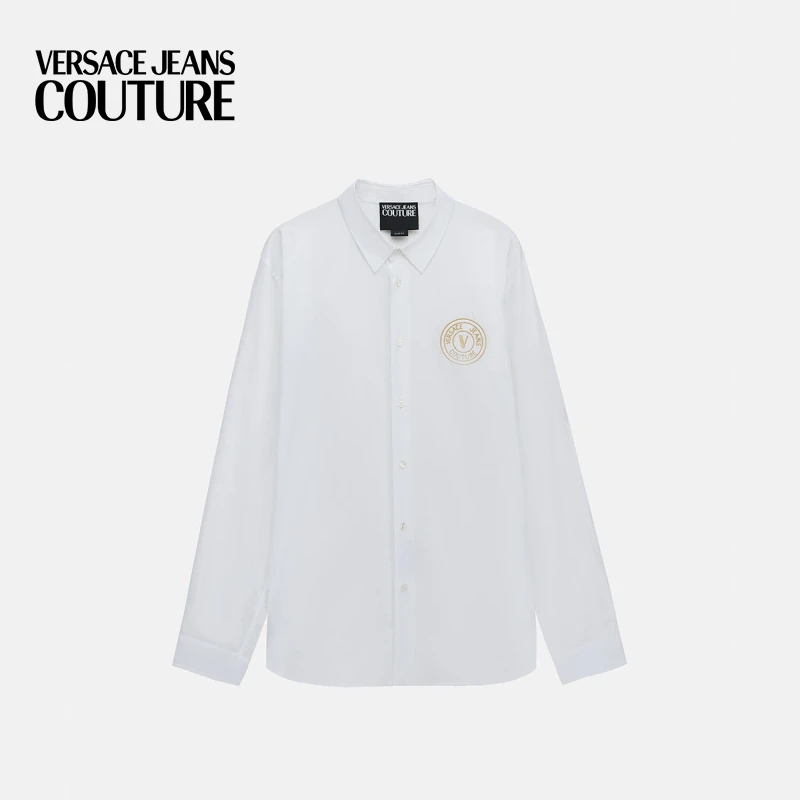 VERSACE JEANS COUTURE 男士衬衫长袖休闲百搭衬衣