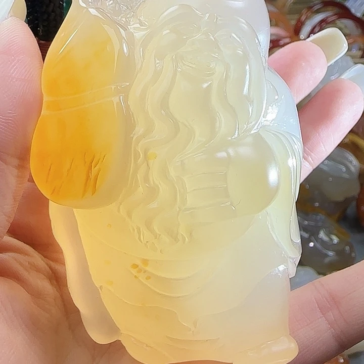 玛瑙/玉髓合金手把件