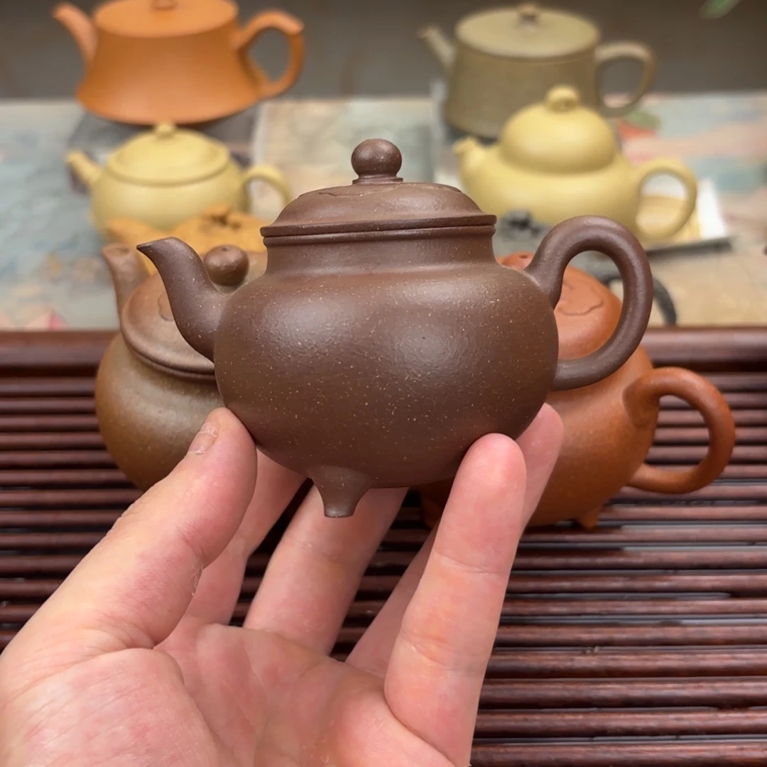 茶壶紫砂微瑕 大彬如意 紫泥 125cc