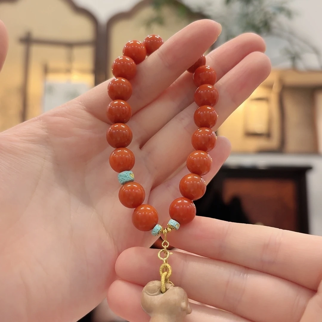 南红玛瑙未镶嵌手串