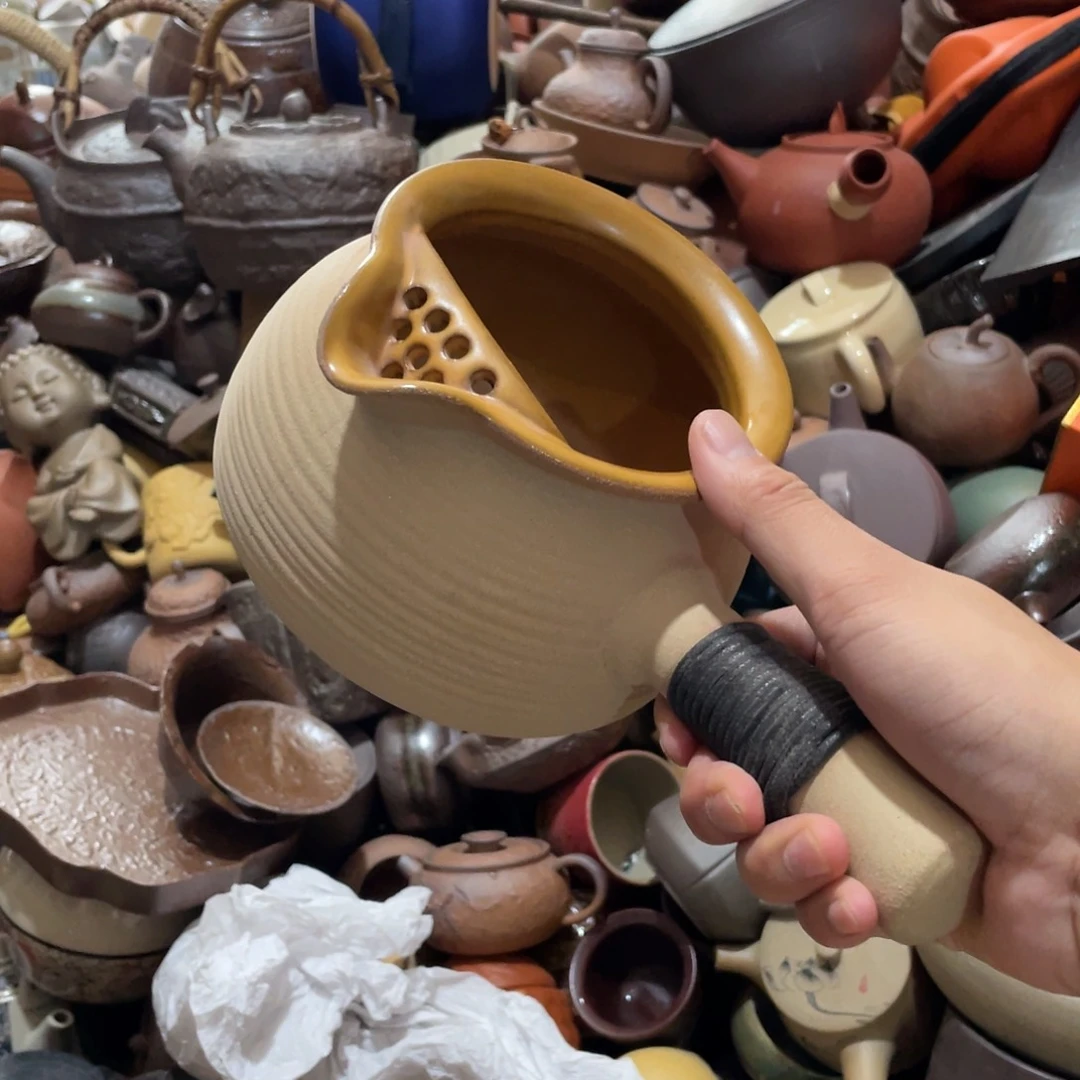 瓷片原矿绿植装饰小白泥一条