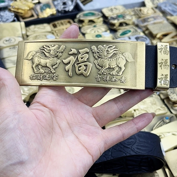 实心黄铜12公分雕刻麒麟，发1.2米