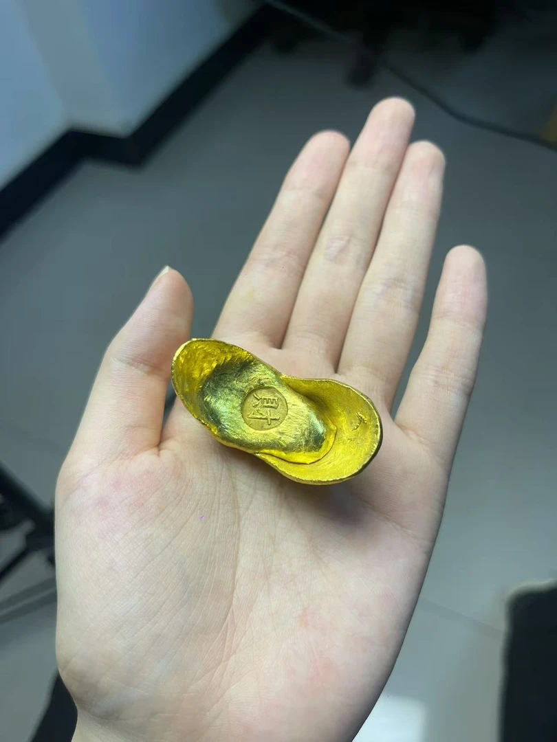 精美手工艺术摆件 复古摆件小金锭