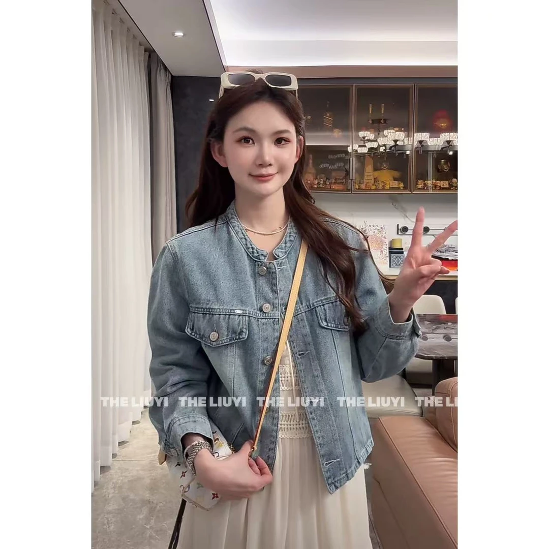 【LIUYI】西西里~春季时髦百搭牛仔外套52243