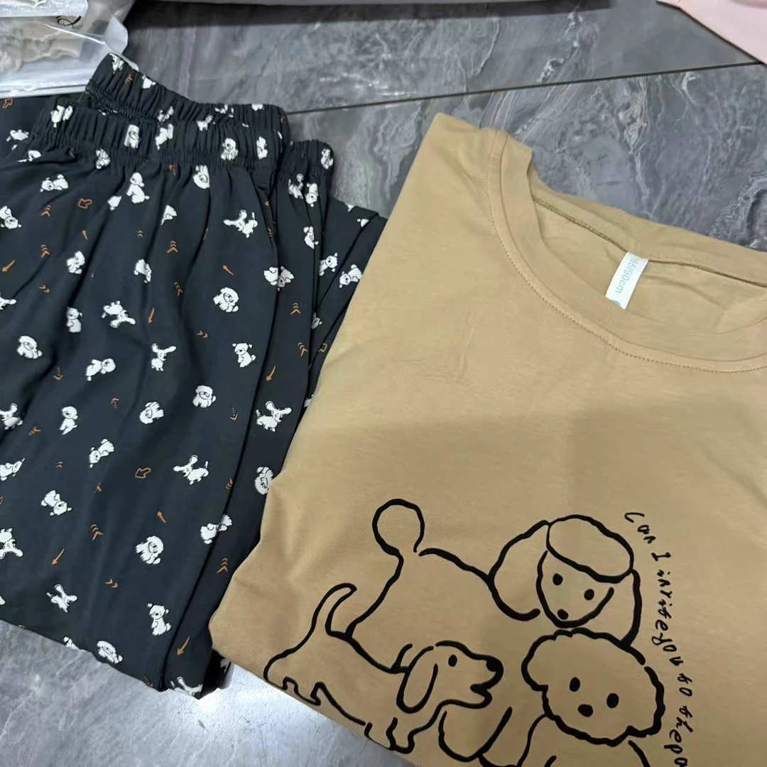 夏季新款三只狗带胸垫三件套 款号170