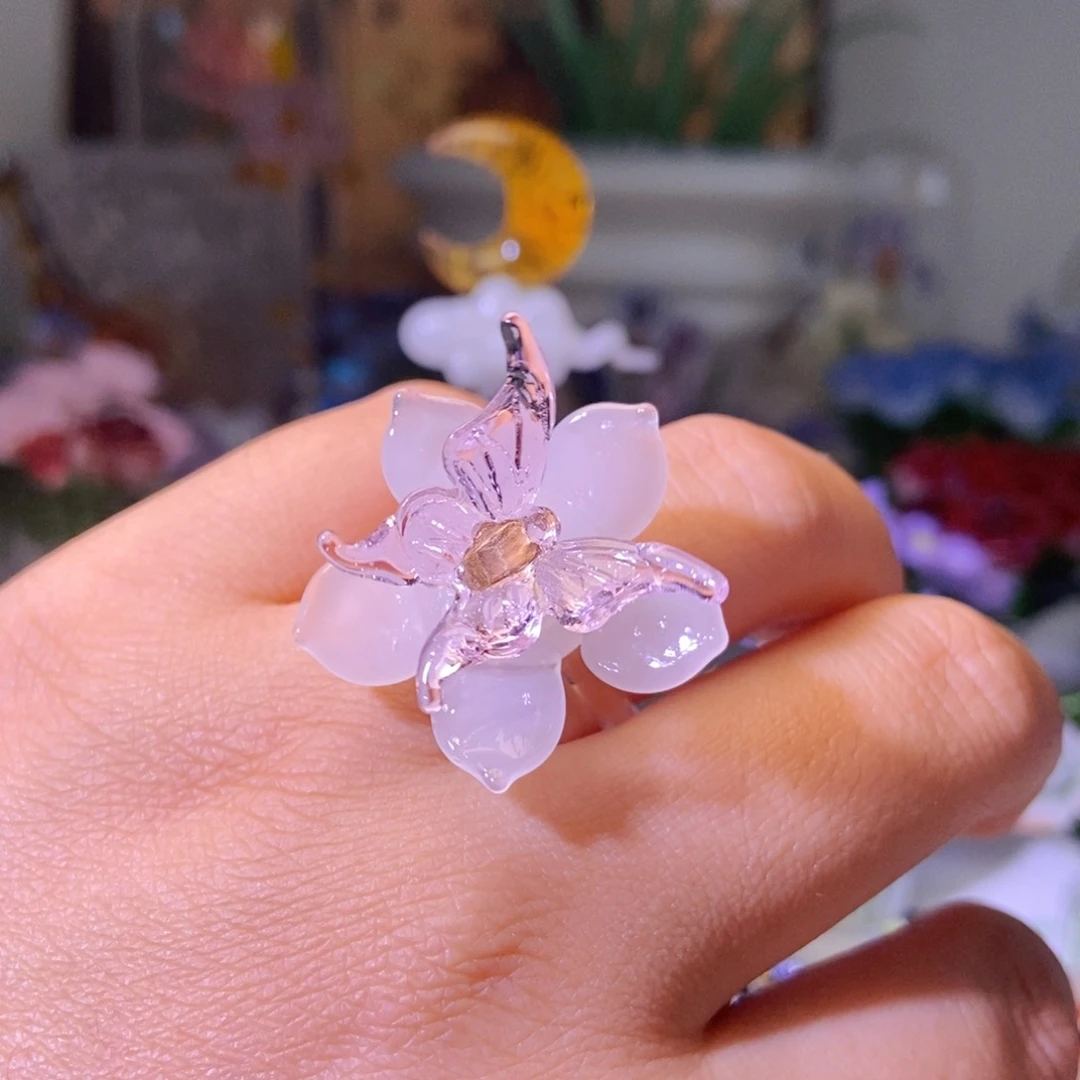 琉璃手工艺品戒指