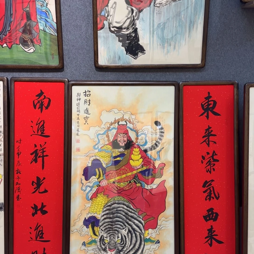 国画海****】阿冲手绘钟馗