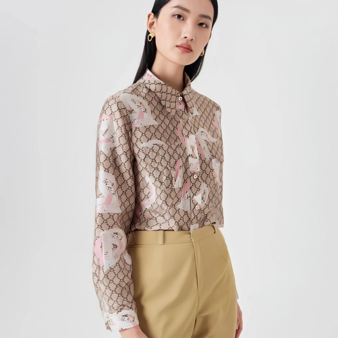 【ZOSOUL/佐色】气质百搭长袖休闲衬衫（223620962）