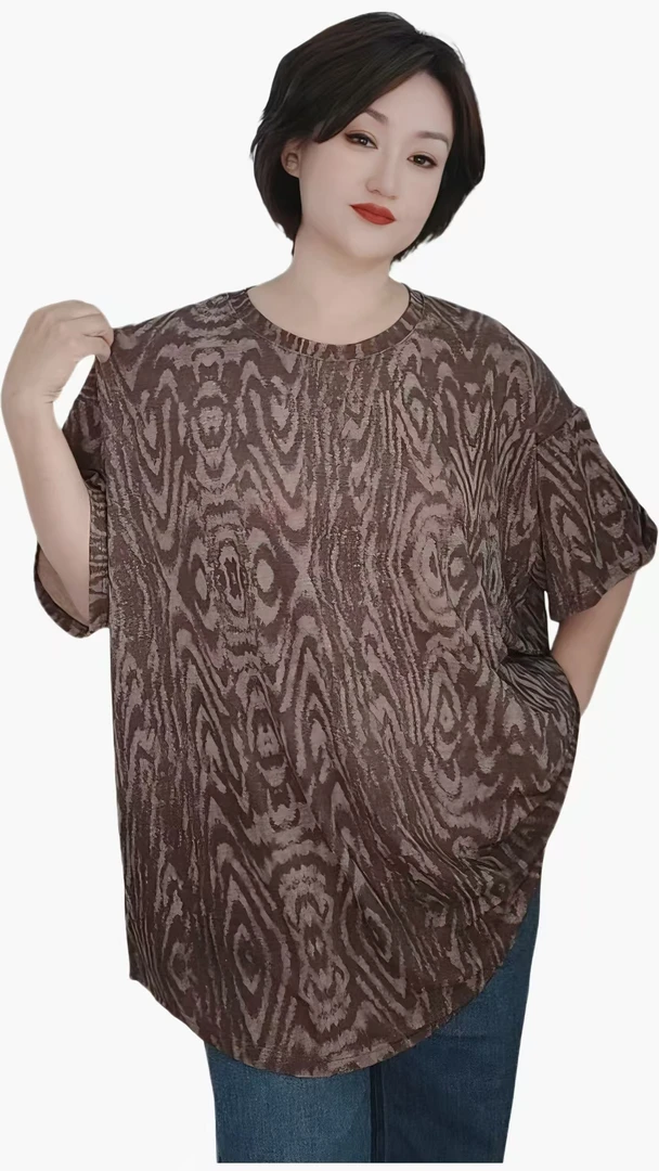 夏季时尚宽松上衣满印