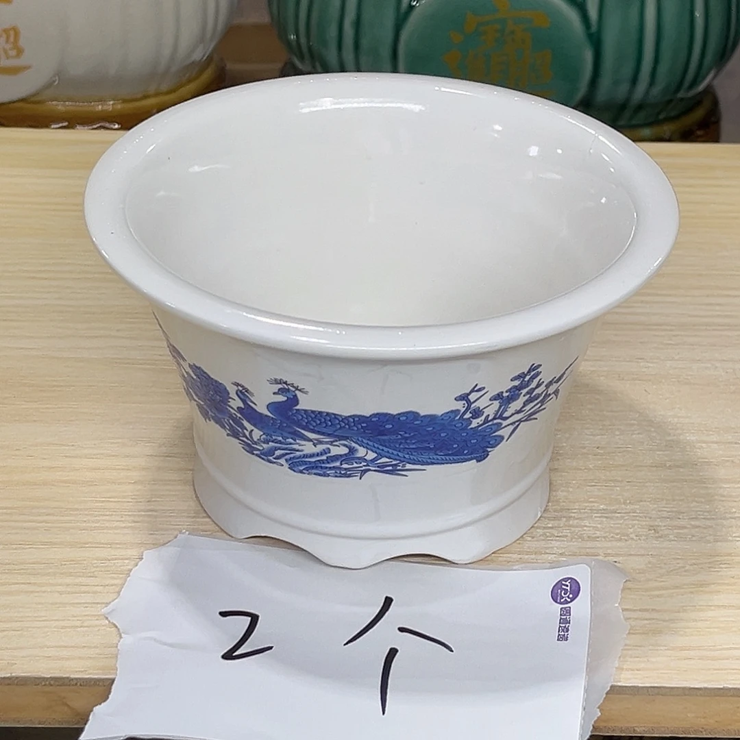 陶瓷绿植多肉微瑕贴花盆口径 159