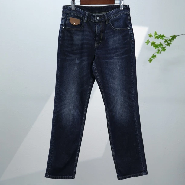 【鸟】潮牌男女春秋复古百搭休闲牛仔裤410-A-2-10