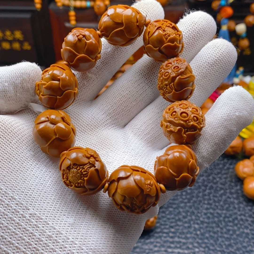 橄榄核手串/手链曹华老师1.9.铁核九品莲花