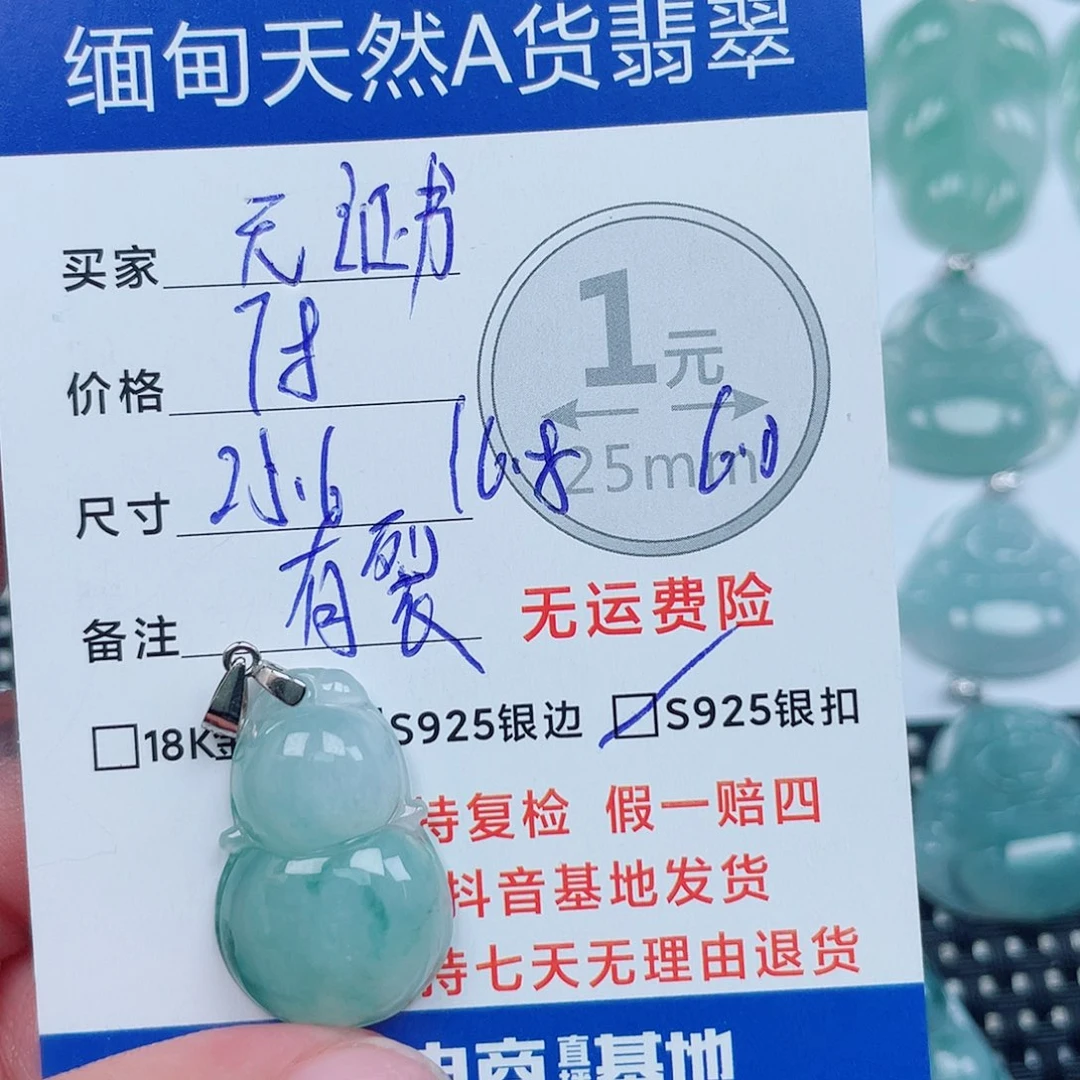 翡翠银S925镶嵌颈饰
