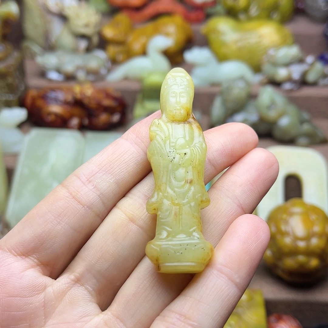 白玉菩提吊坠173。。