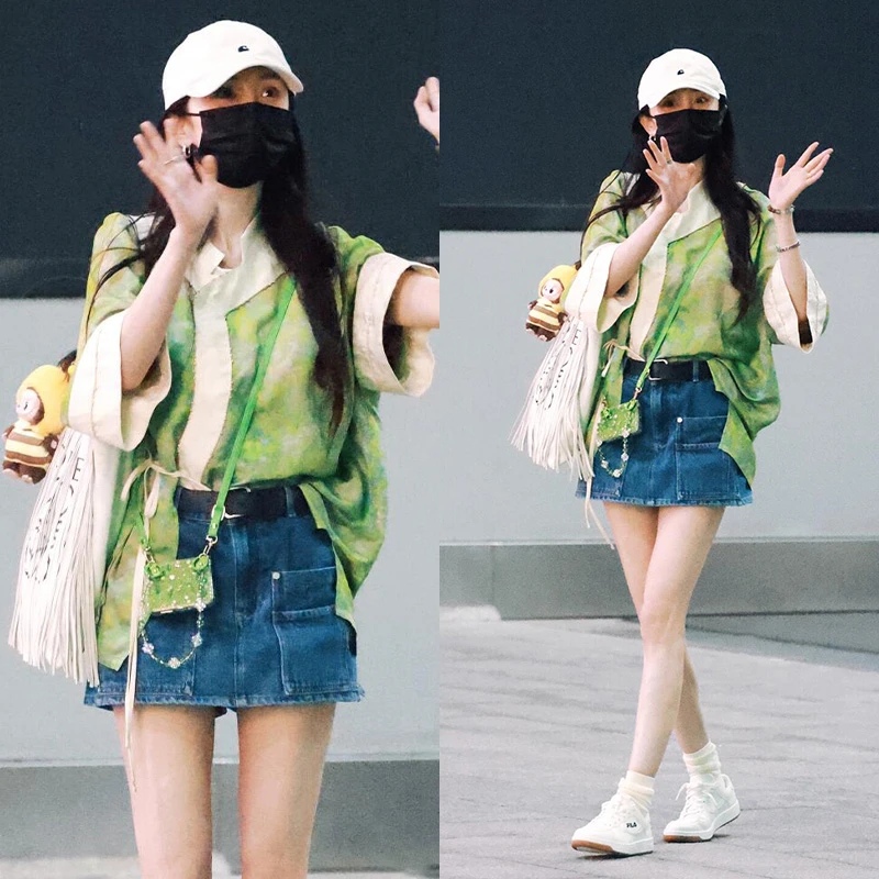 Miss Judy杨幂电影节同款新中式薄款百搭汉服印花外搭上衣时尚夏