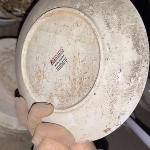 瓷片国营厂库存微瑕20.5cm