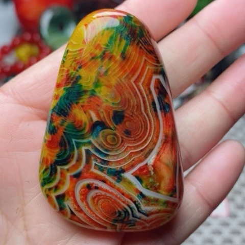 未镶嵌玛瑙/玉髓珠宝奇石李*打孔不退不换