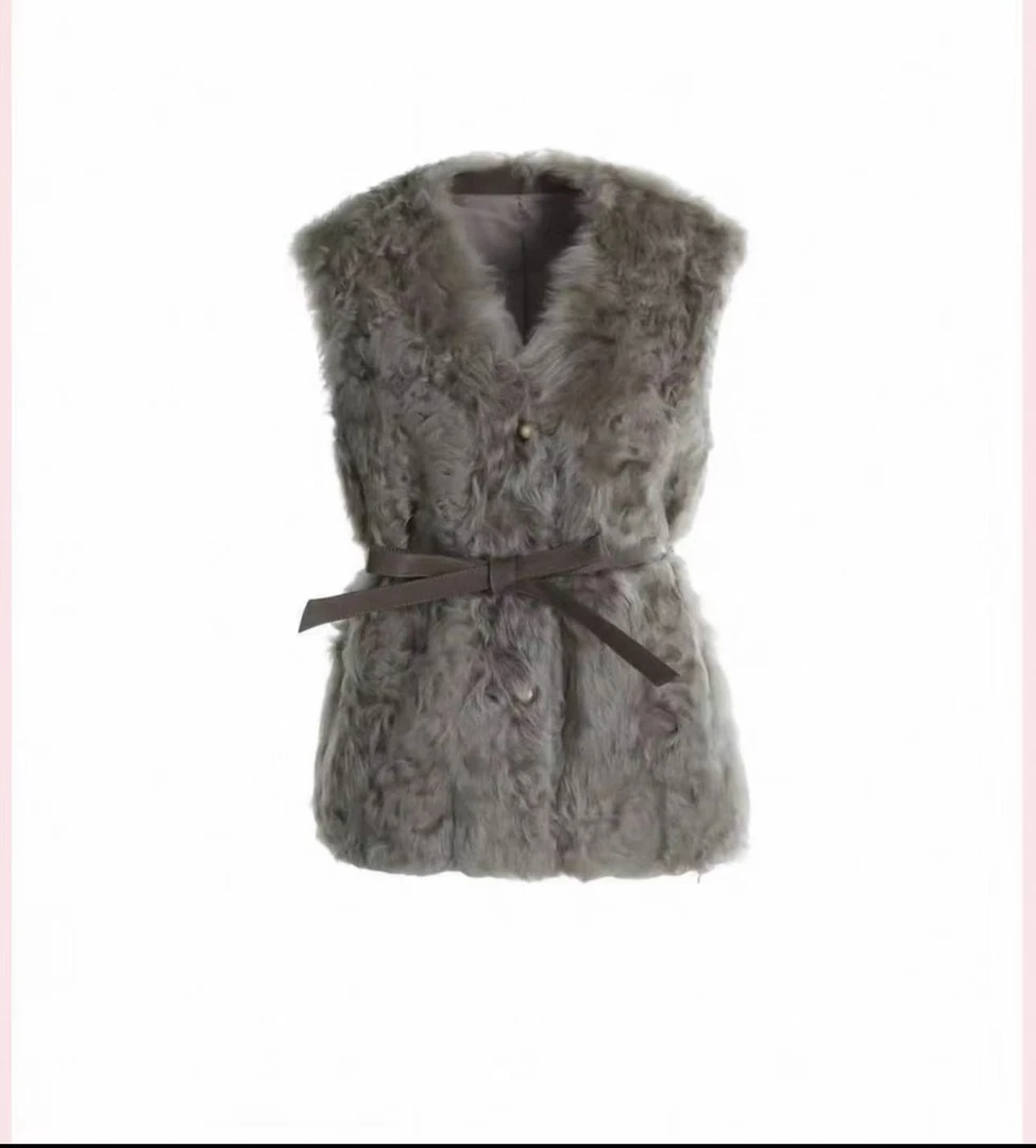 时髦氛围感毛皮马甲