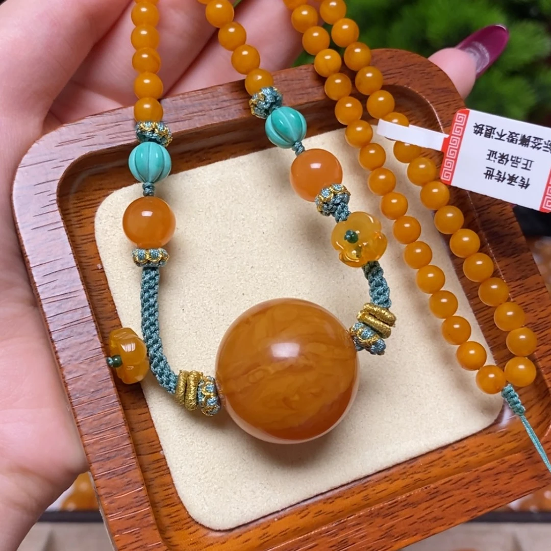 【闪购商品】蜜蜡颈饰未镶嵌项链