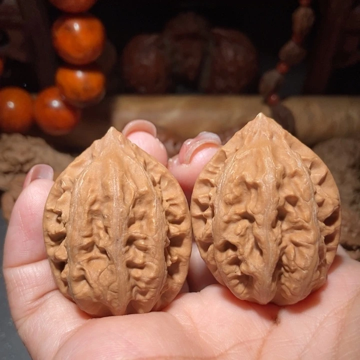 把件文玩核桃东北楸子小雪50