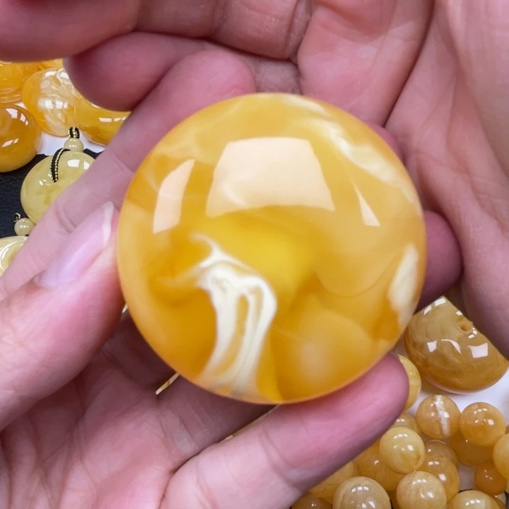 裸石蜜蜡未镶嵌蜜蜡扣重37.8