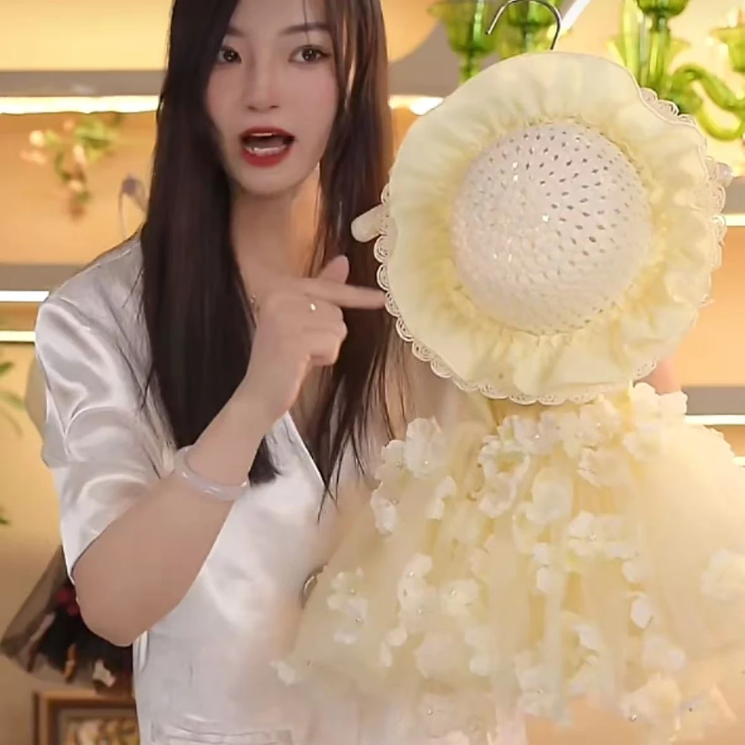 女王-女童透气清凉感连衣裙夏季闪亮时尚中式礼服公主裙 GZQ2560