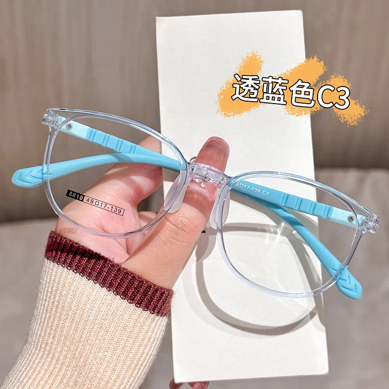 男童女童硅胶超轻近视防蓝光散光眼镜架儿童镜框护眼小孩专业配镜