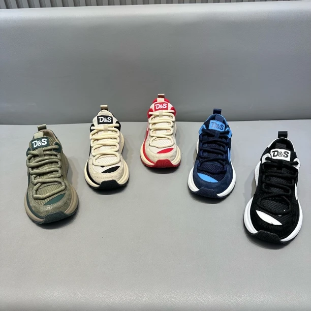 Cds25-903男士秋季新款运动风拼色透气厚底男鞋老爹鞋