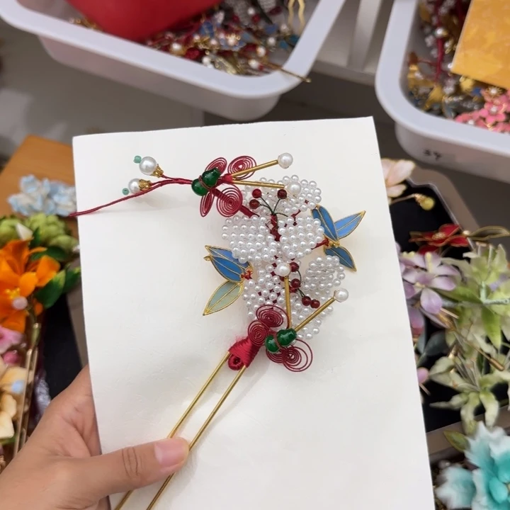 醋酸铁合金鹅毛仿点翠