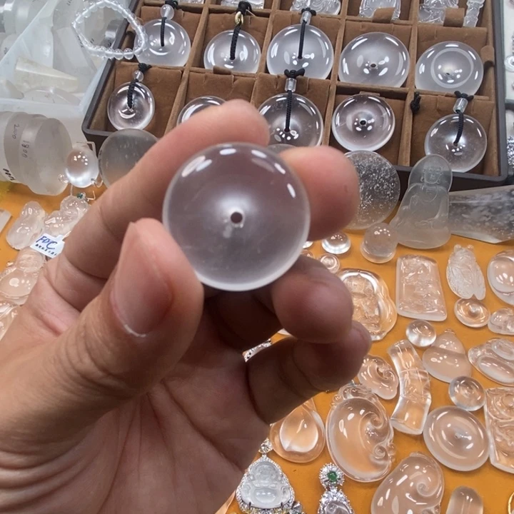 石英质玉平安扣未镶嵌