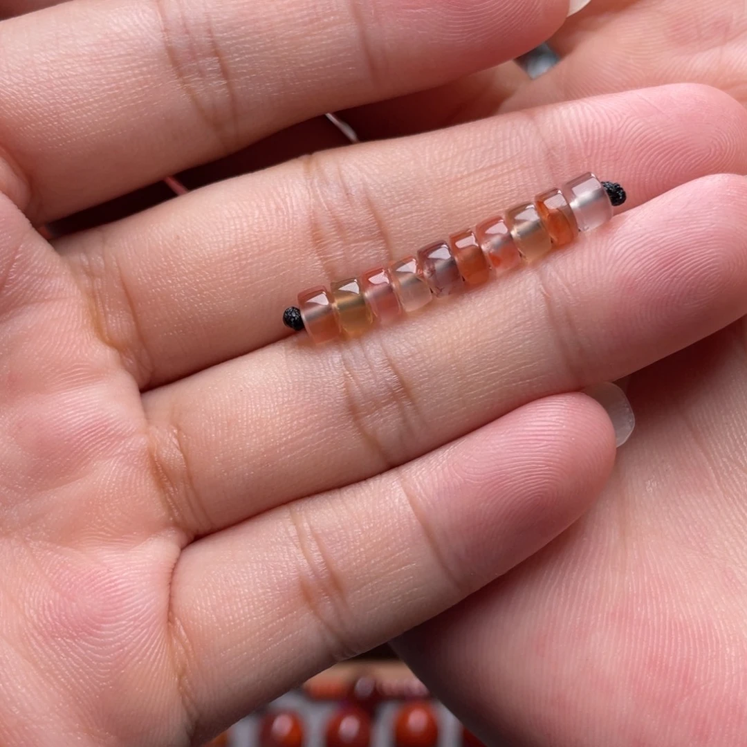 南红玛瑙未镶嵌隔片10片5mm