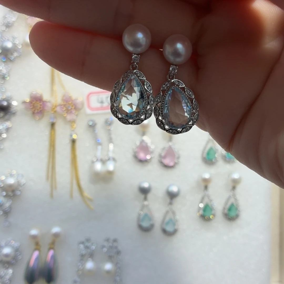 耳饰淡水珍珠合金