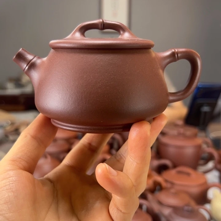 家***哥茶壶紫泥半手工竹瓢170毫升福利券抵扣