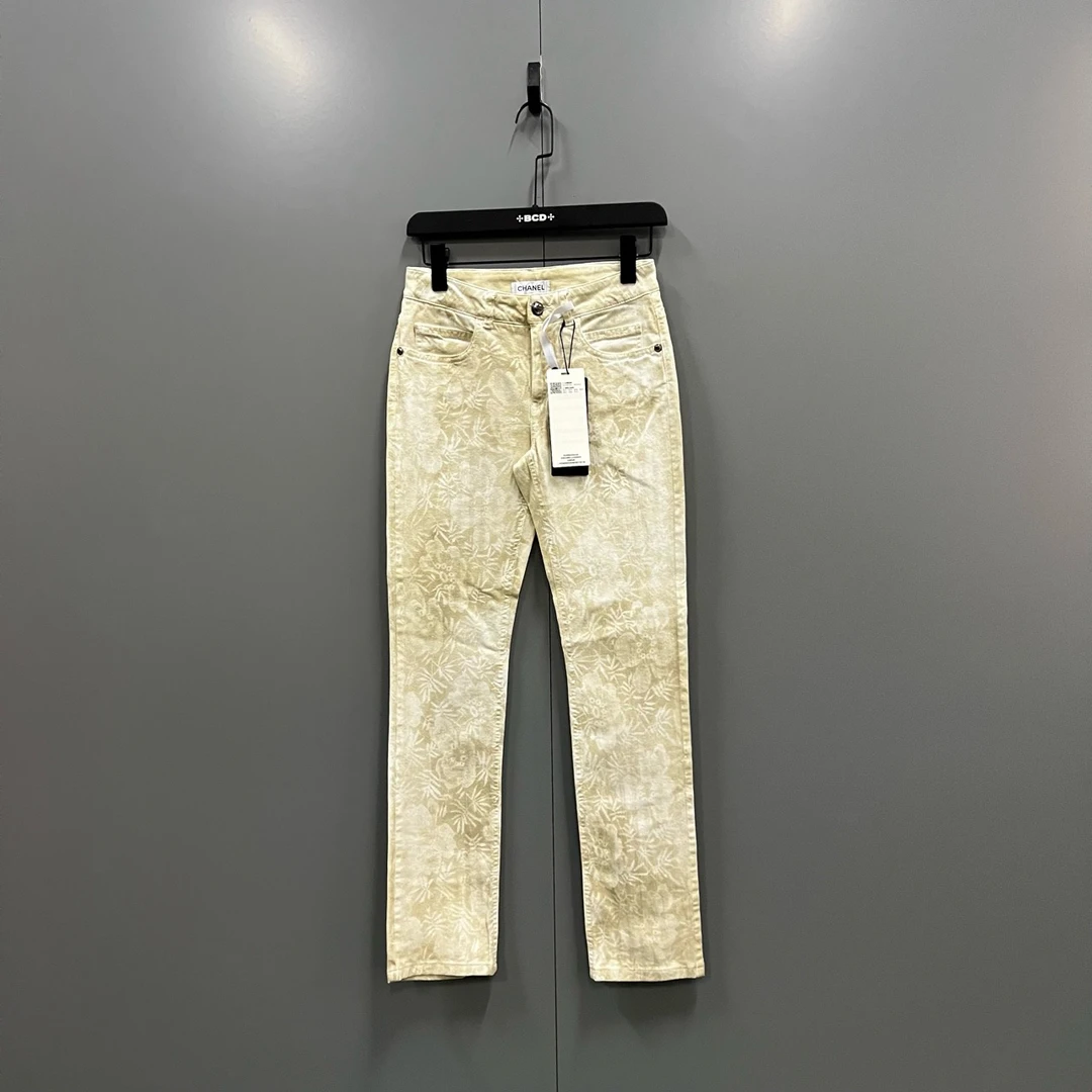 CHANEL 香奈儿 花卉扎染满印长裤 34码/95新/12000/bc007758