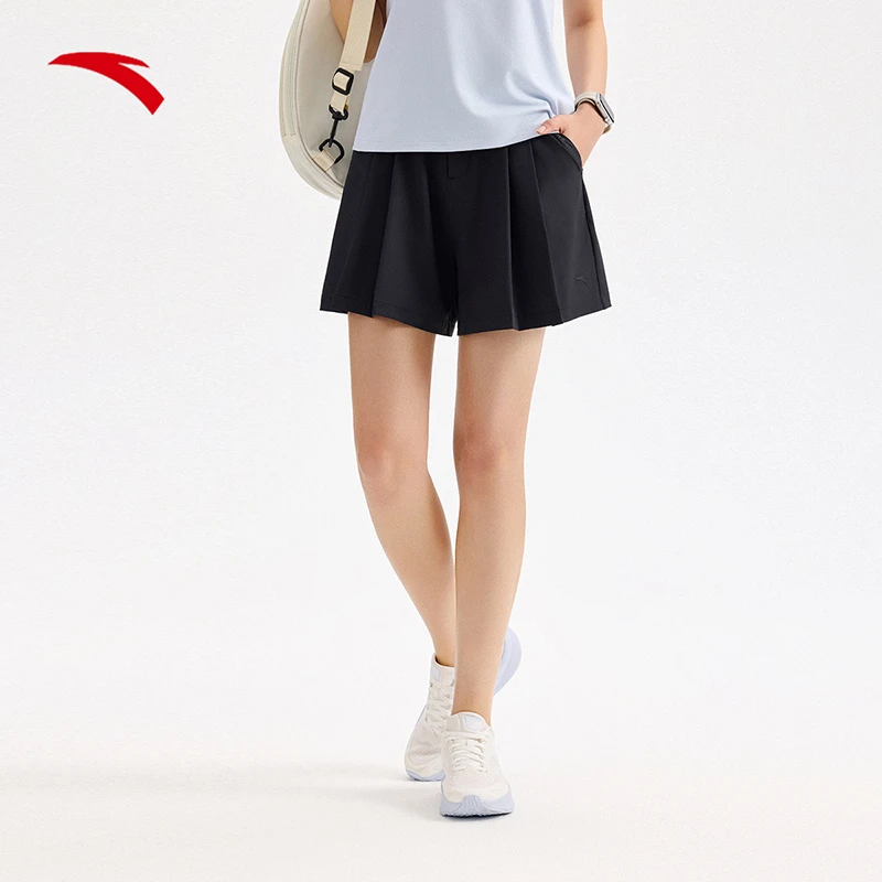 安踏速干运动短裤女士2025夏季新款宽松透气山本五分裤薄款裤裙