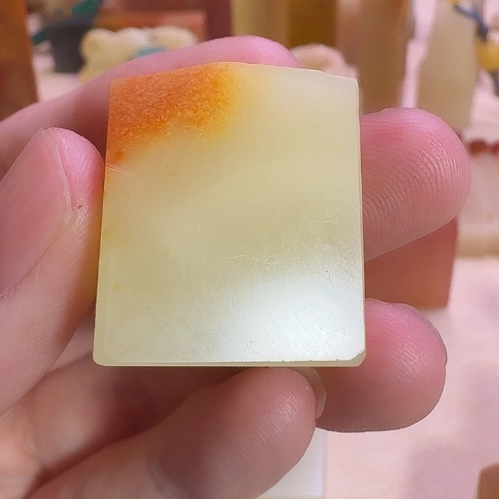 落***水印石寿山石结晶芙蓉素章