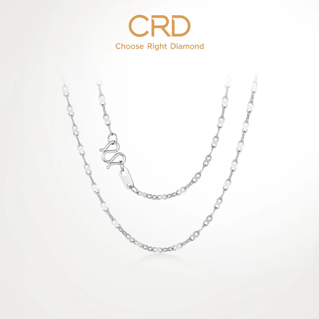 CRD克徕帝铂金PT950素链闪星链项链男女同款简约百搭