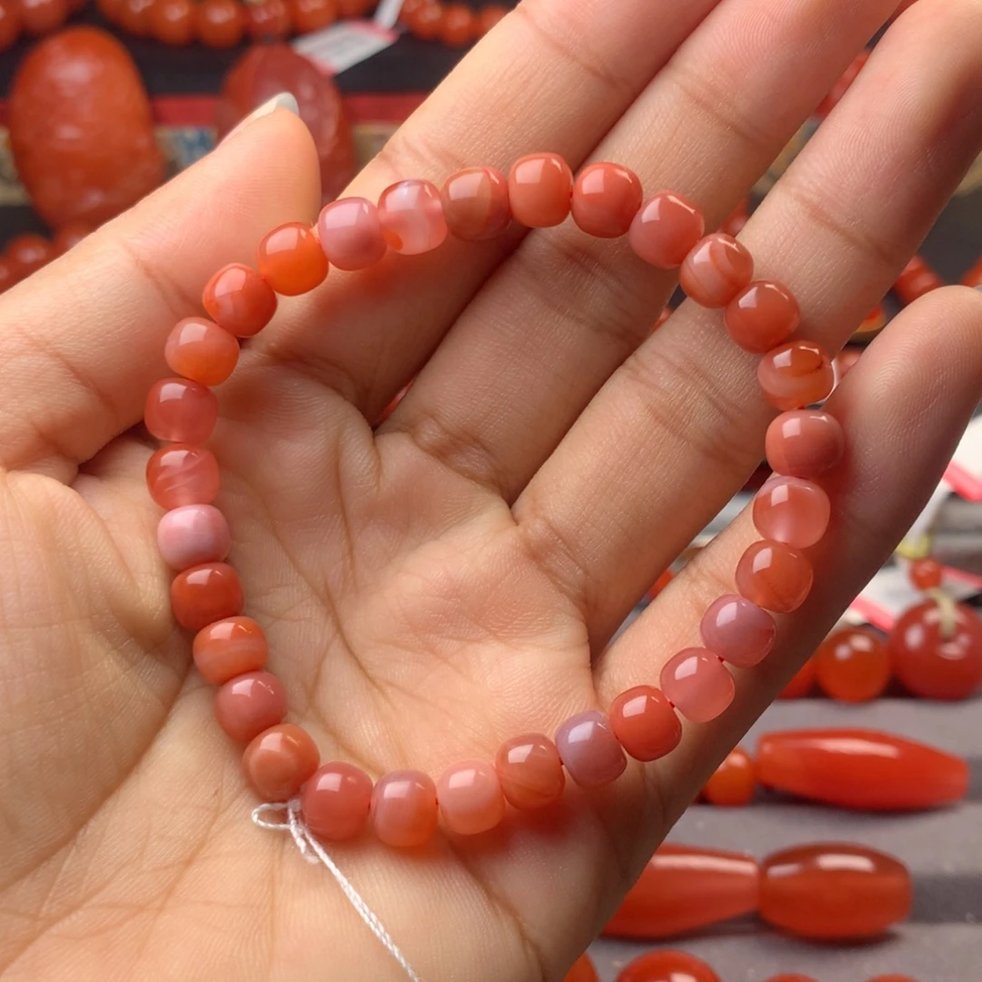 手串未镶嵌南红玛瑙保山原矿南红