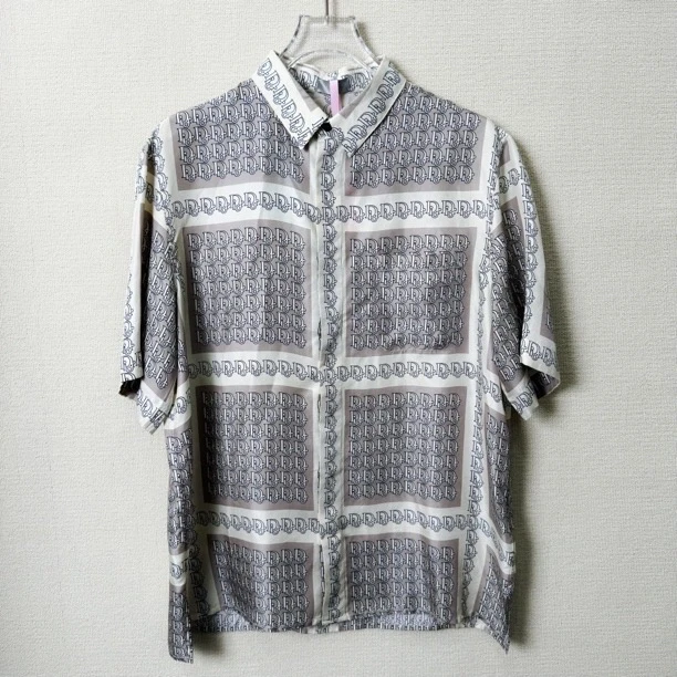 99新 DIOR/迪奥 99新/Dior迪奥/格子图案短袖衬衫/40码/2944