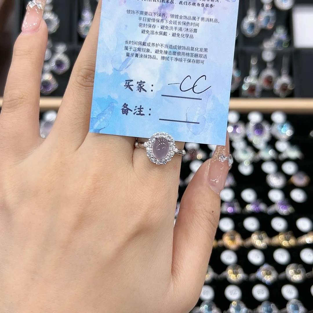 黄晶戒指银S925镶嵌戒指