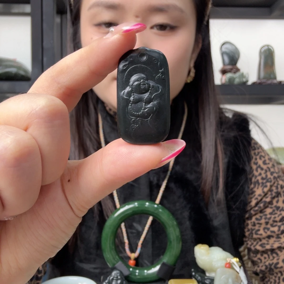 和田玉未镶嵌吊坠(不含链)