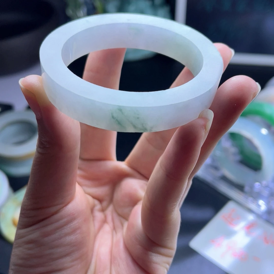 定制翡翠未镶嵌天然翡翠手镯定制