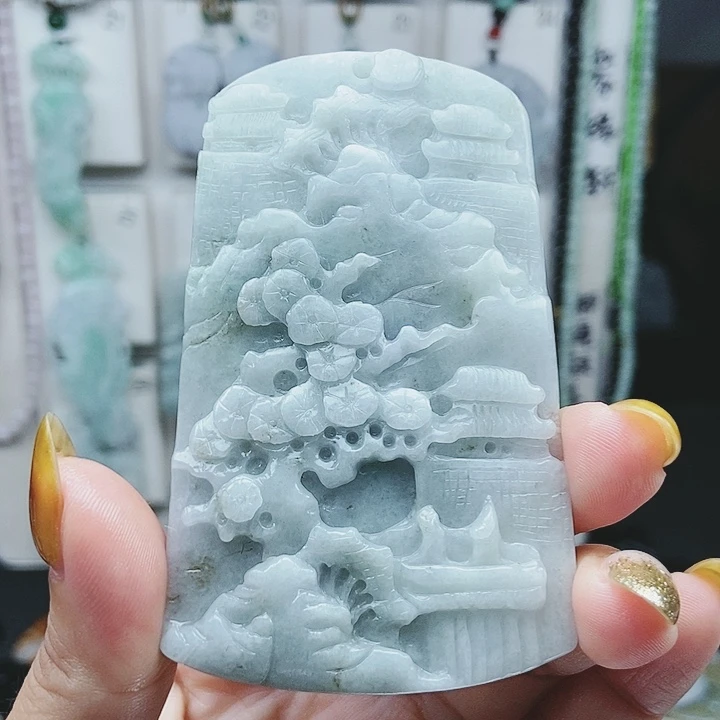 翡翠未镶嵌颈饰翡翠