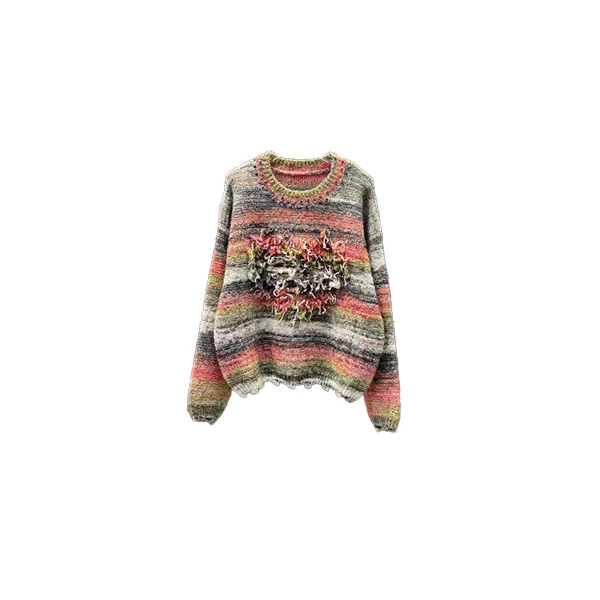 高级感轻奢休闲时尚女装上衣 81645紫+橙