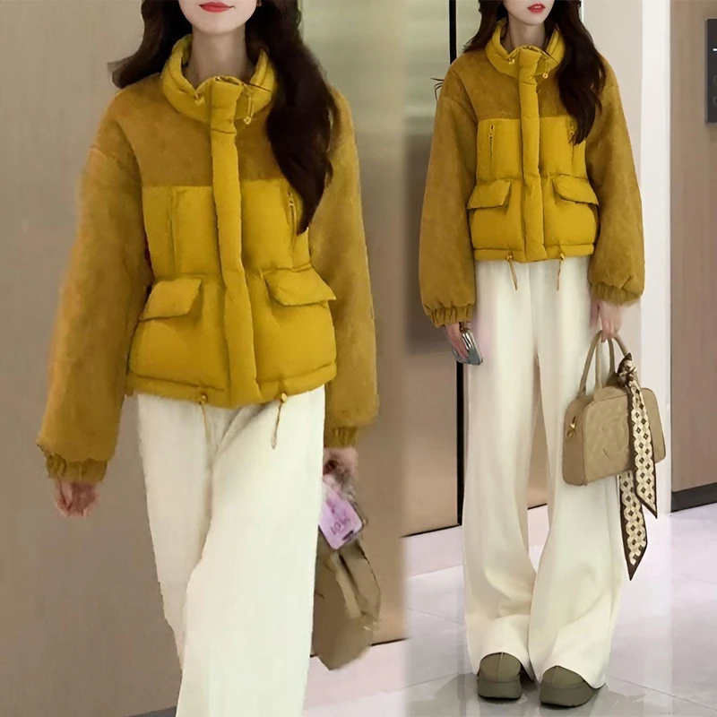 今年流行冬季加厚短款棉衣外套女2025新款巨好看保暖宽松女士棉服