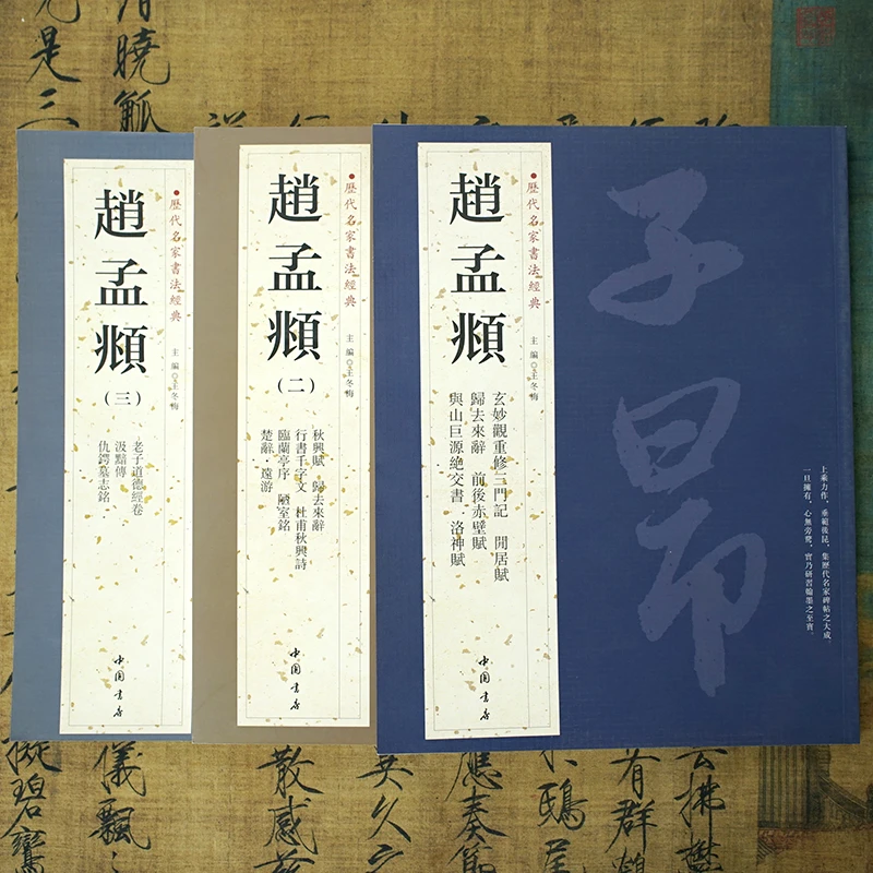 【历代名家书法经典】赵孟頫（全3册）陋室铭三门记赤壁赋洛神赋字帖