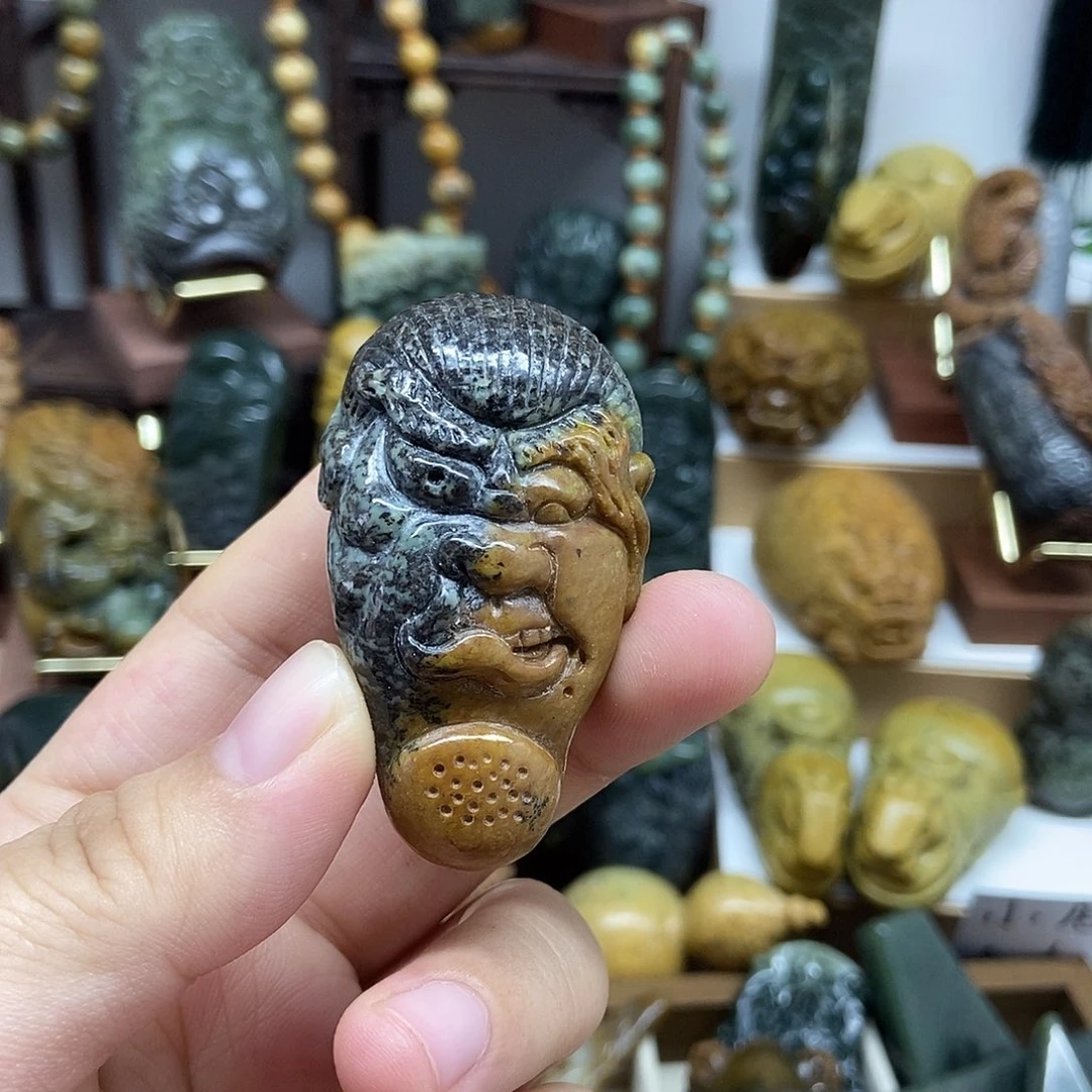 岫岩河磨玉（透闪石质玉）未镶嵌把件